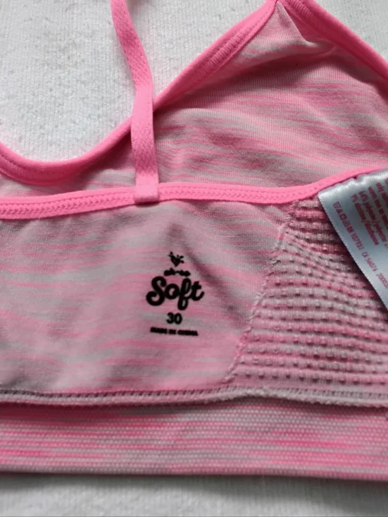 Justice Pink Bralette Sz 30 - Picture 3 of 3